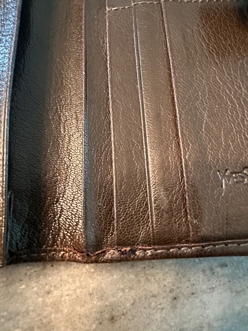 VINTAGE YSL TRI FOLD WALLET - Picture 7 of 7